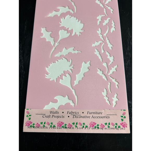 90s Vintage- Stencil Magic By Delta- Dandelion Borders No. 95 133 0012 NWT craft - Picture 3 of 6